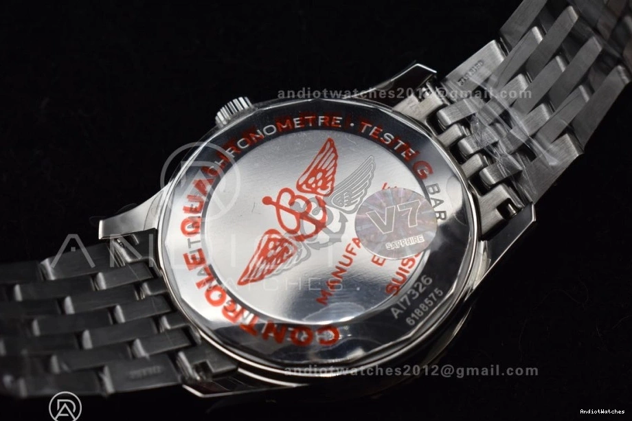 V7F Edition Navitimer Best SS 923 Bracelet A Dial White Bezel 1:1 1 RG SS on Functional 0207